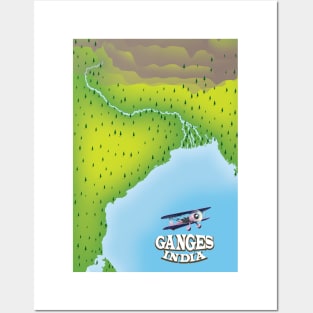 River Ganges India Posters and Art